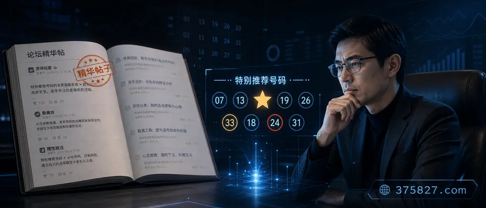 论坛精华帖：高手是如何看待特别推荐号码的